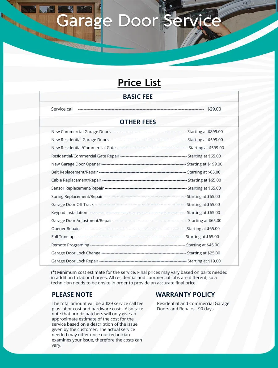 Garage Door Mobile Service Repair McDonough, GA 770-870-5001